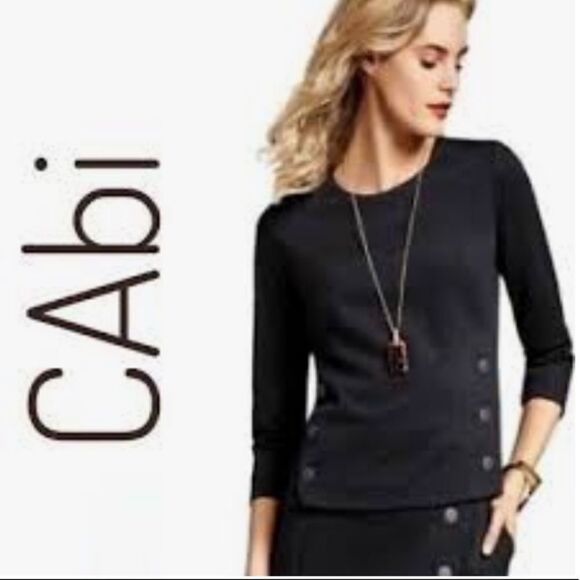 CAbi Tops - Black Cabi Utility Top with Side Snaps